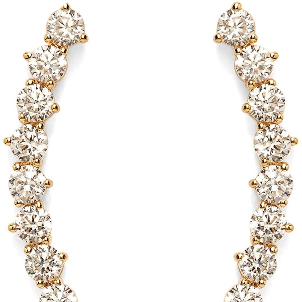 14k Gold PlatedHearts Arrows Simulated Diamond 39$